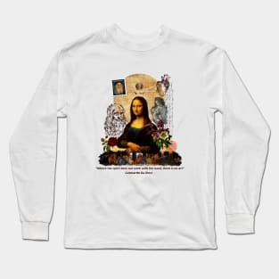 Da Vinci Collage - Monalisa - Art Long Sleeve T-Shirt